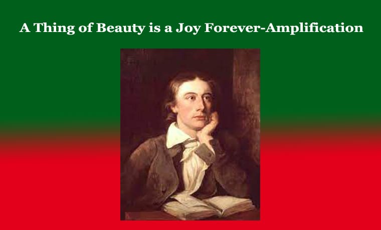 A Thing of Beauty is a Joy Forever-Amplification 1 A Thing of Beauty is a Joy Forever-Amplification