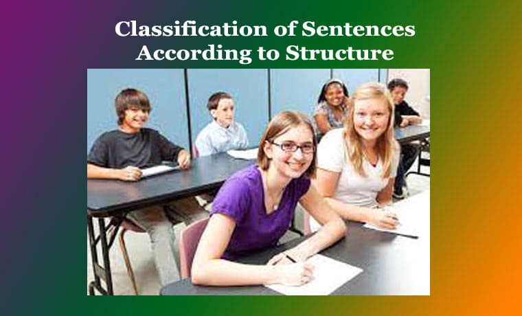 Classification of Sentences According to Structure 1 Classification of Sentences According to Structure