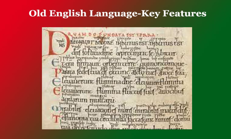 Old English Language-Key Features 1 Old English Language-Key Features