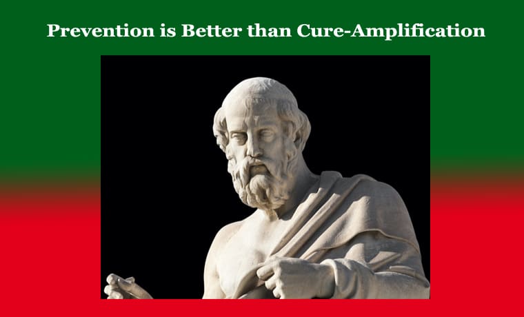 Prevention is Better than Cure-Amplification 1 Prevention is Better than Cure-Amplification