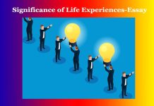 Significance of Life Experiences-Essay Significance of Life Experiences-Essay