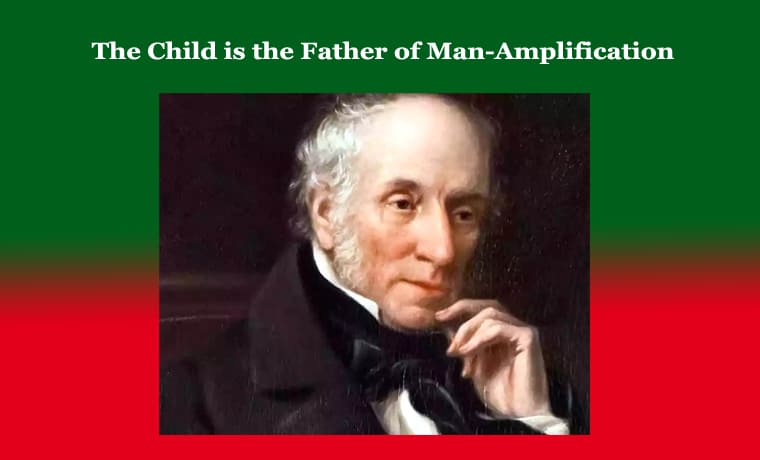 The child is the Father of Man-Amplification 1 The child is the Father of Man-Amplification