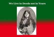 We Live in Deeds not in Years – Elaboration We Live in Deeds not in Years - Elaboration